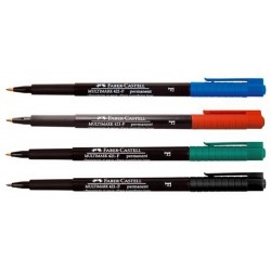 PLUMÓN CASQUILLO METÁLICO INDELEBLE MULTIMARK 421-S PUNTA FINA ANCHO 0.1 mm. a 0.9 mm FABER-CASTELL